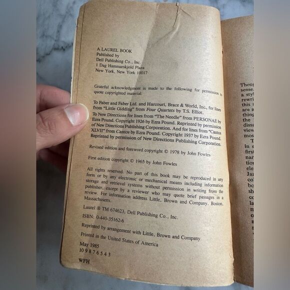 The Magus A Revised Edition By John Fowles (Paperback, 1978) May 1985 - Picture 4 of 4